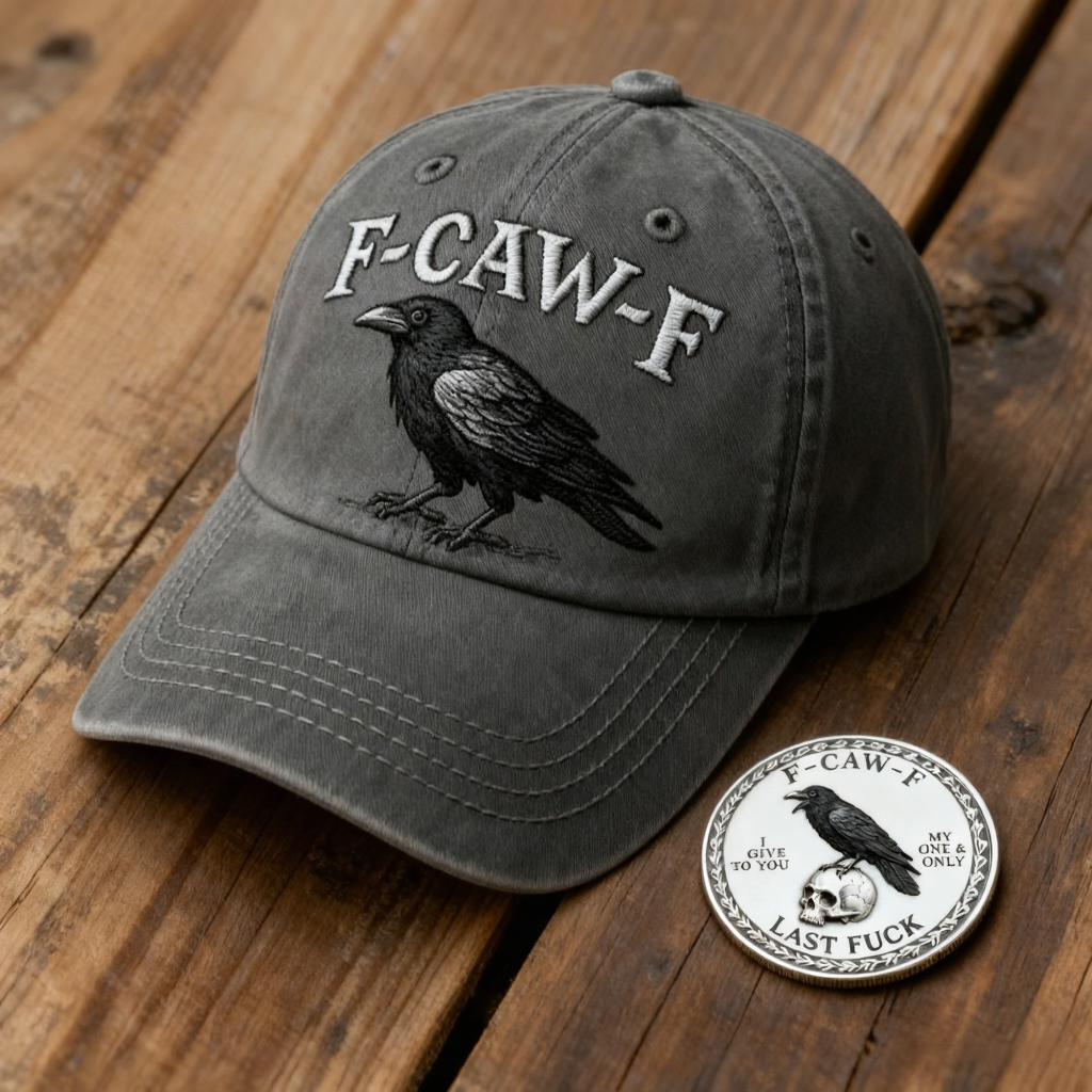 💥The F-CAW-F Hat — For Those Who Laugh at Life and Give Zero F*cks! 🎁Free Gifts: F-CAW-F coin