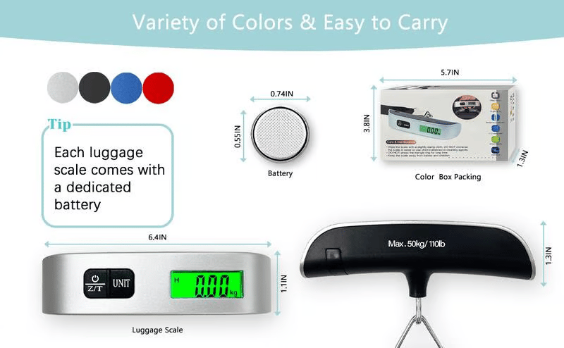 🔥Portable Digital Luggage Scale Accurate Weighing🧳⚖️