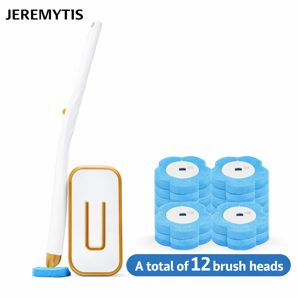 A More Hygienic Way to Clean Your Toilet No-Touch Replacement. No Floor Clutter.