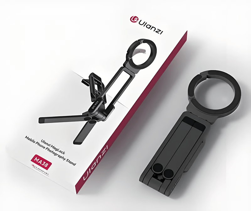 Magnetic Phone Tripod for iPhone, MA38 Portable Phone Holder Mini Tripod for Magsafe