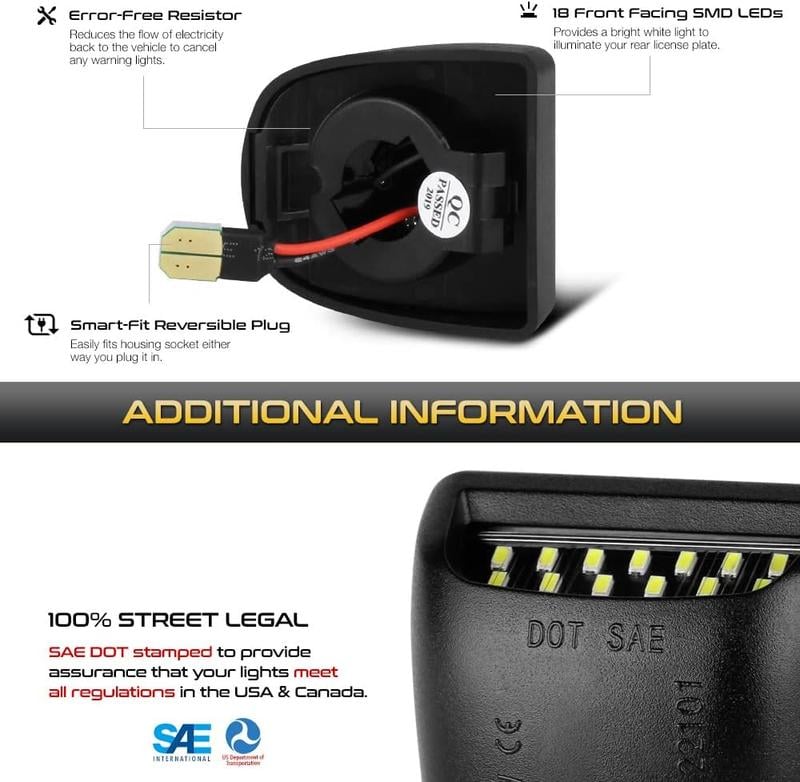 🚗💡Super Bright 36-Piece LED License Plate Light Kit