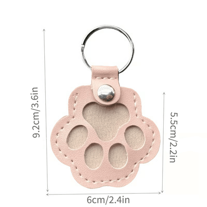 🐾Pet Paw Shaped Leather Keychain - Keep Them By Your Side✨