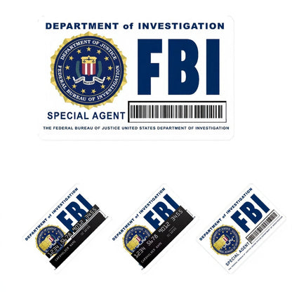 🔥Last Day 49% OFF - Secret Agent Card Skins Kit: FBI/ICE Designs  • Cosplay & Gift Stickers