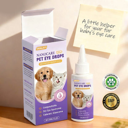 👩‍⚕️ ODALIT™ NanoCare Pet Eye Drops | Relieves Conjunctivitis, Dry Eyes, Cataracts, and Keratitis🐶