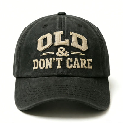 🔥Vintage Distressed"OLD & DON'T CARE"Cap