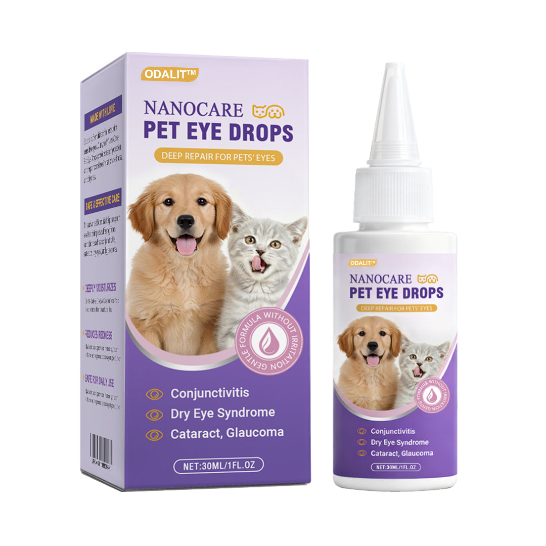 👩‍⚕️ ODALIT™ NanoCare Pet Eye Drops | Relieves Conjunctivitis, Dry Eyes, Cataracts, and Keratitis🐶