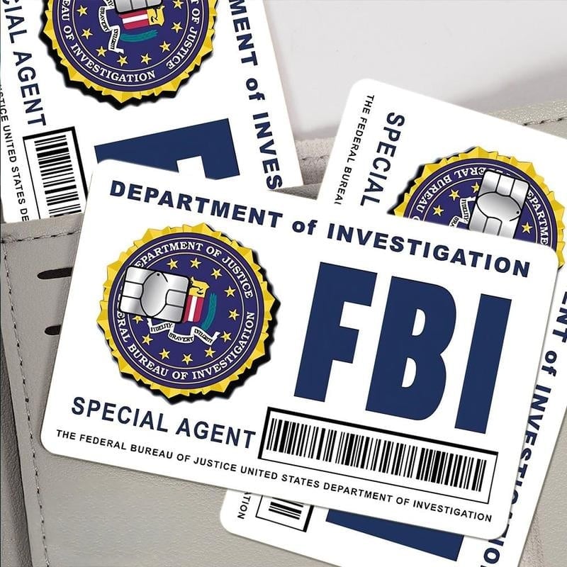 🔥Last Day 49% OFF - Secret Agent Card Skins Kit: FBI/ICE Designs  • Cosplay & Gift Stickers