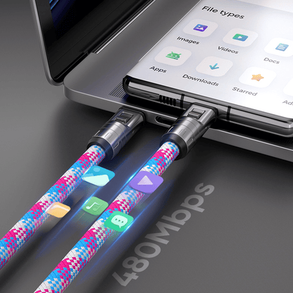 🔥C to C 240W Charging Cable with Wearable Bracelet Design