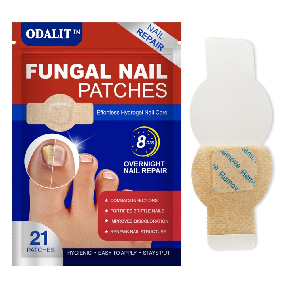 ✅Toenail Fungus Treatment Extra Strength - 21 Nighttime Hydrogel Patches for Overnight Toenail Repair🏥