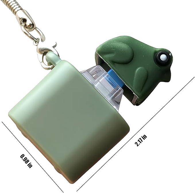 🐸 Croaking Frog Keychain - Realistic Sound Effect Stress Relief Toy