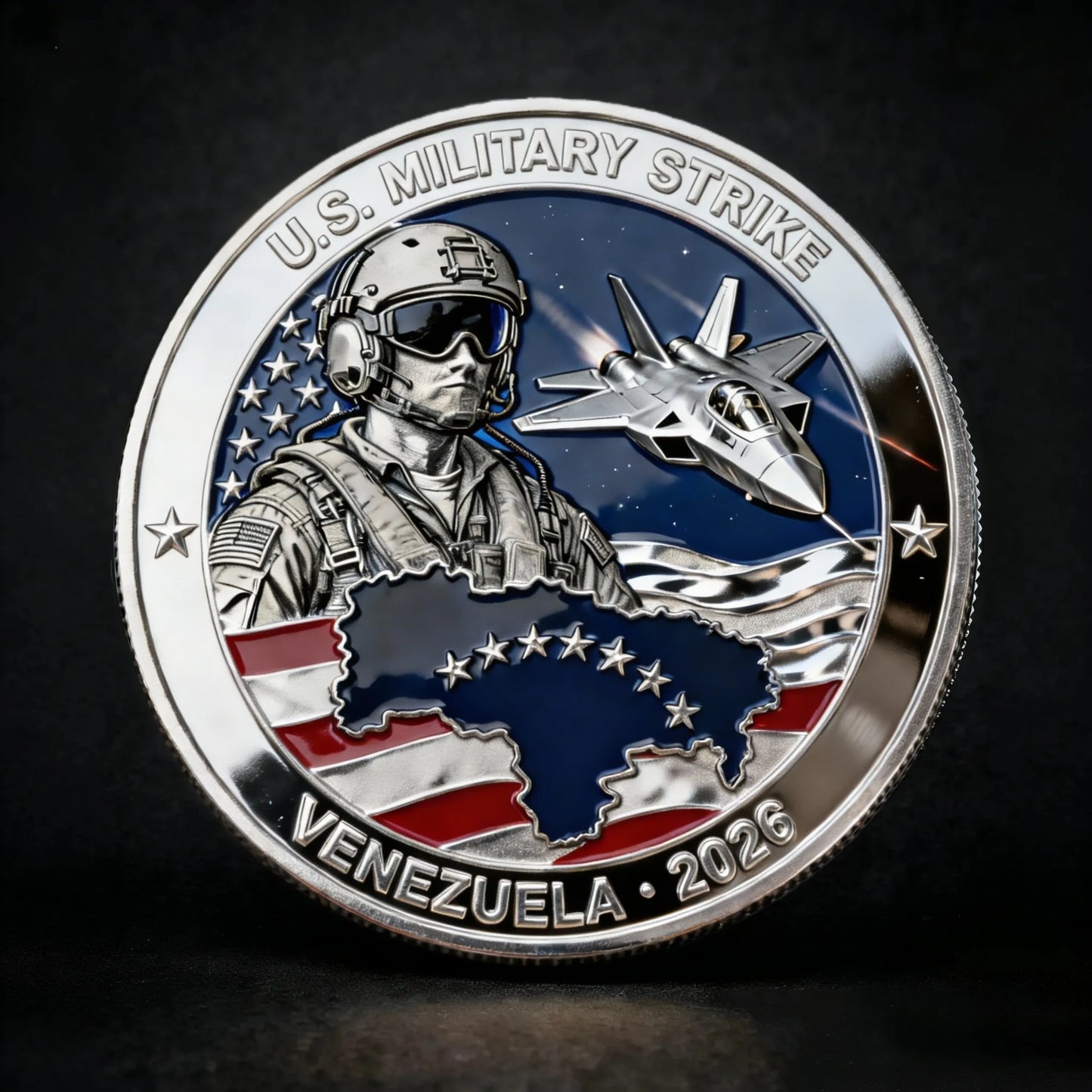 2026 New Year Hot Sale 49% OFF 🔥U.S. Military Strike on Venezuela Commemorative Coin