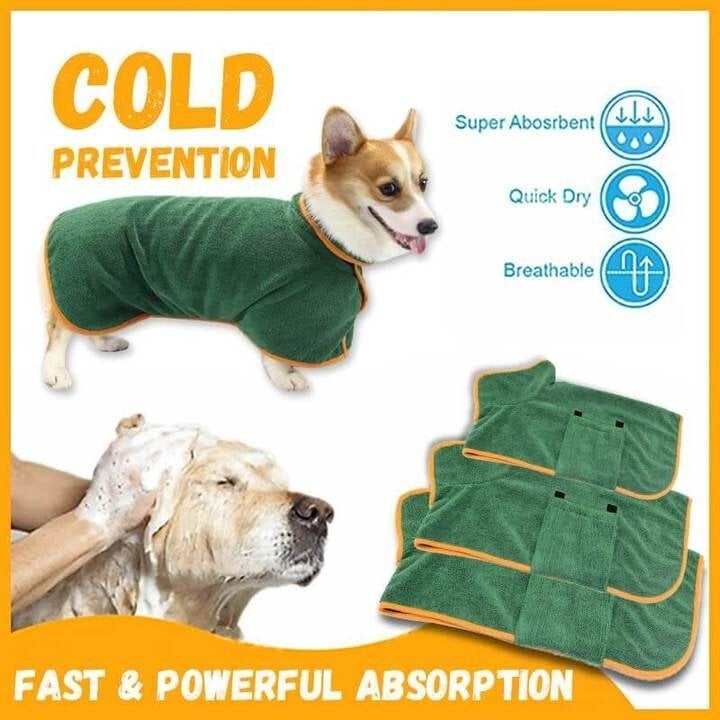 🐶🐾Super Absorbent Quick-drying Pet Dog Bathrobe
