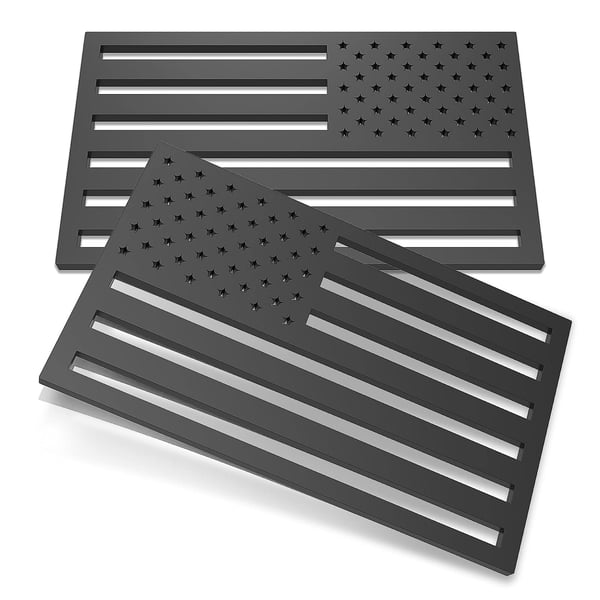 Last Day 49% OFF 🔥 3D All-Black American Flag Emblem Decal