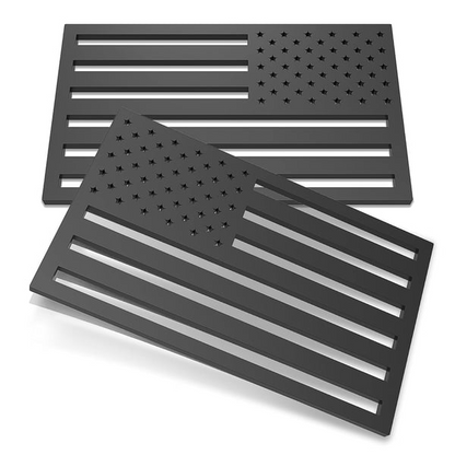 Last Day 49% OFF 🔥 3D All-Black American Flag Emblem Decal