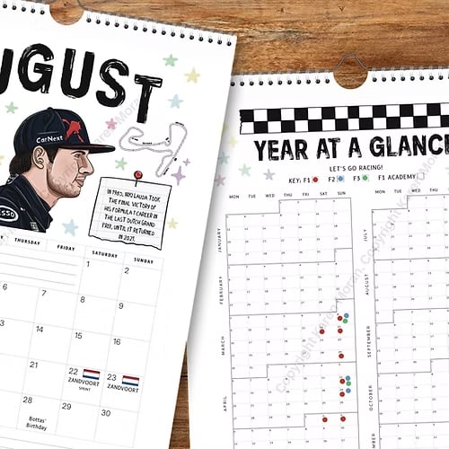 🏎️📅F1 Scrapbook Race Calendar 2026 — The Ultimate Fan’s Race-Ready Wall Calendar
