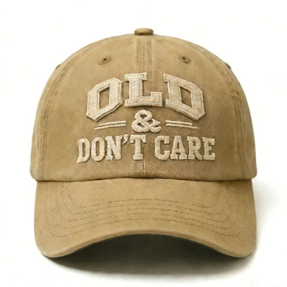 🔥Vintage Distressed"OLD & DON'T CARE"Cap