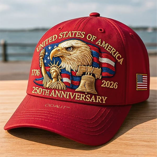 🔥Last Day 50% OFF - Eagle & Liberty – United States 250th Anniversary Embroidered Hat✨(Breathable & Lightweight Comfort & Unisex Fit)