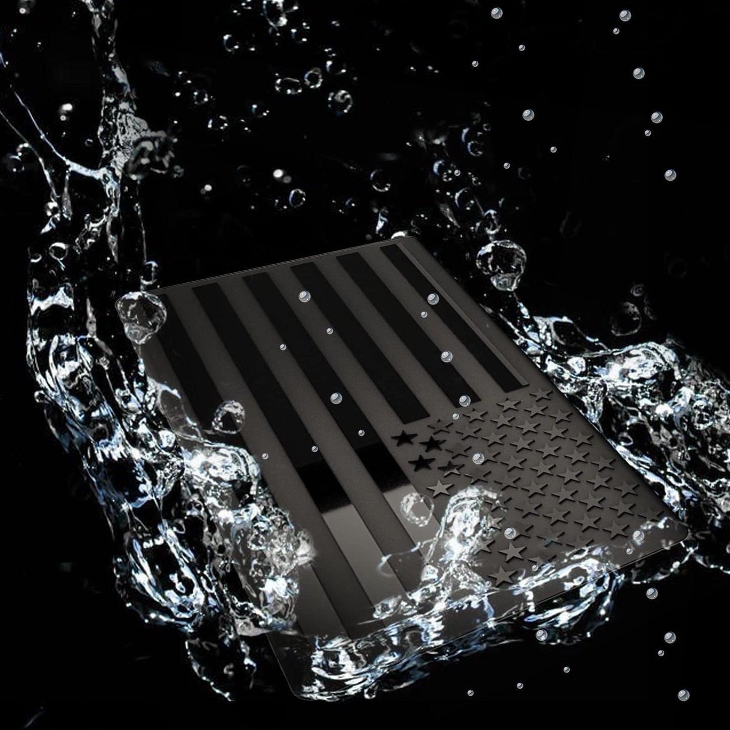 Last Day 49% OFF 🔥 3D All-Black American Flag Emblem Decal