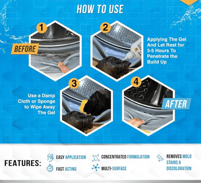 Buy 2 Get 1 Free – Mold Removal Gel for Tile, Grout & Bathroom Surfaces