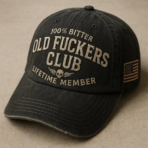 🧢 Old F*ckers Club - Vintage Cotton Baseball Cap