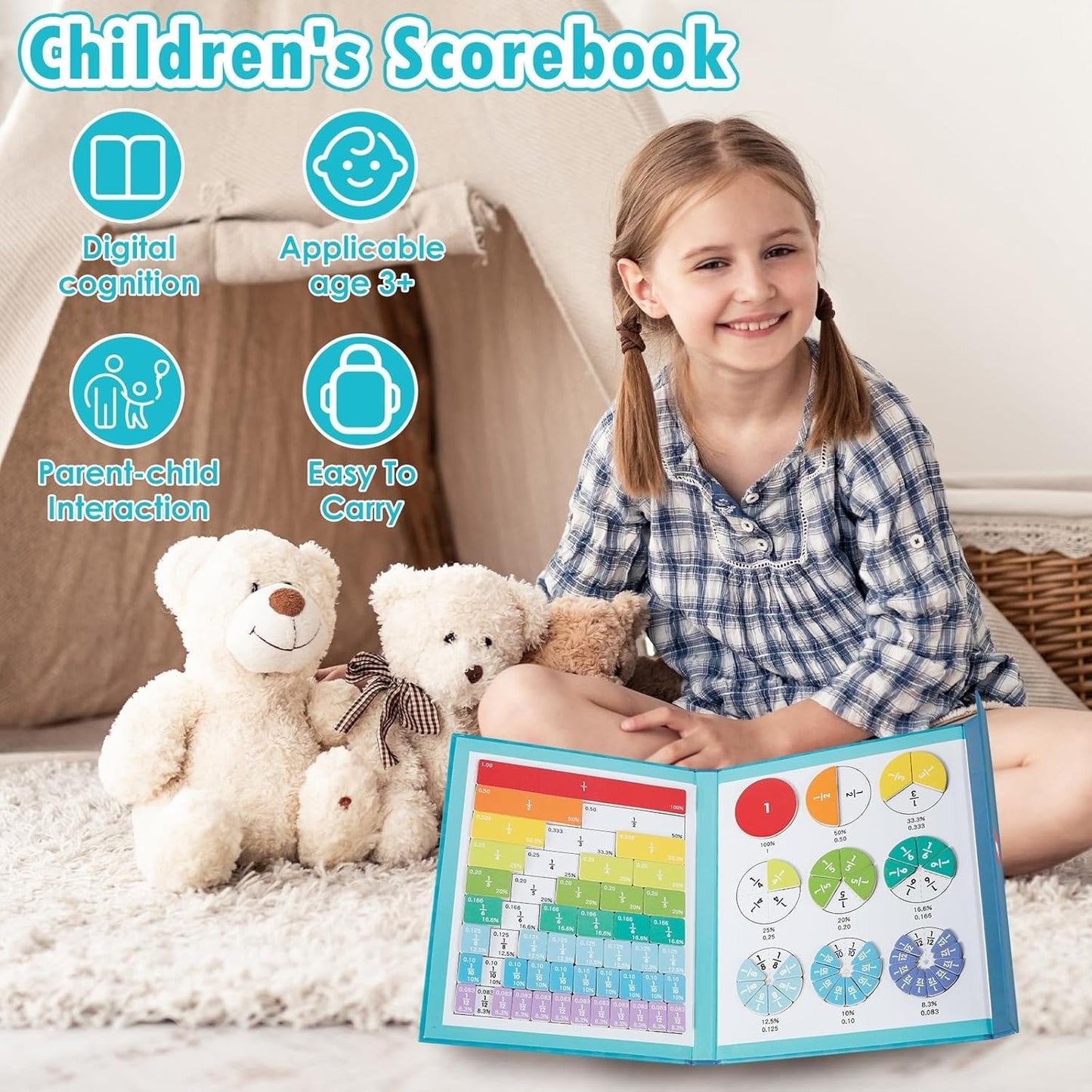 🔥Last Day 49% OFF-⭐STEM Magnetic Math Master Set - 102 pcs!