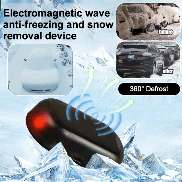 🔥Last Day 49% OFF - 2025 Upgrade Anti-freeze Electromagnetic Car Snow Removal Device
