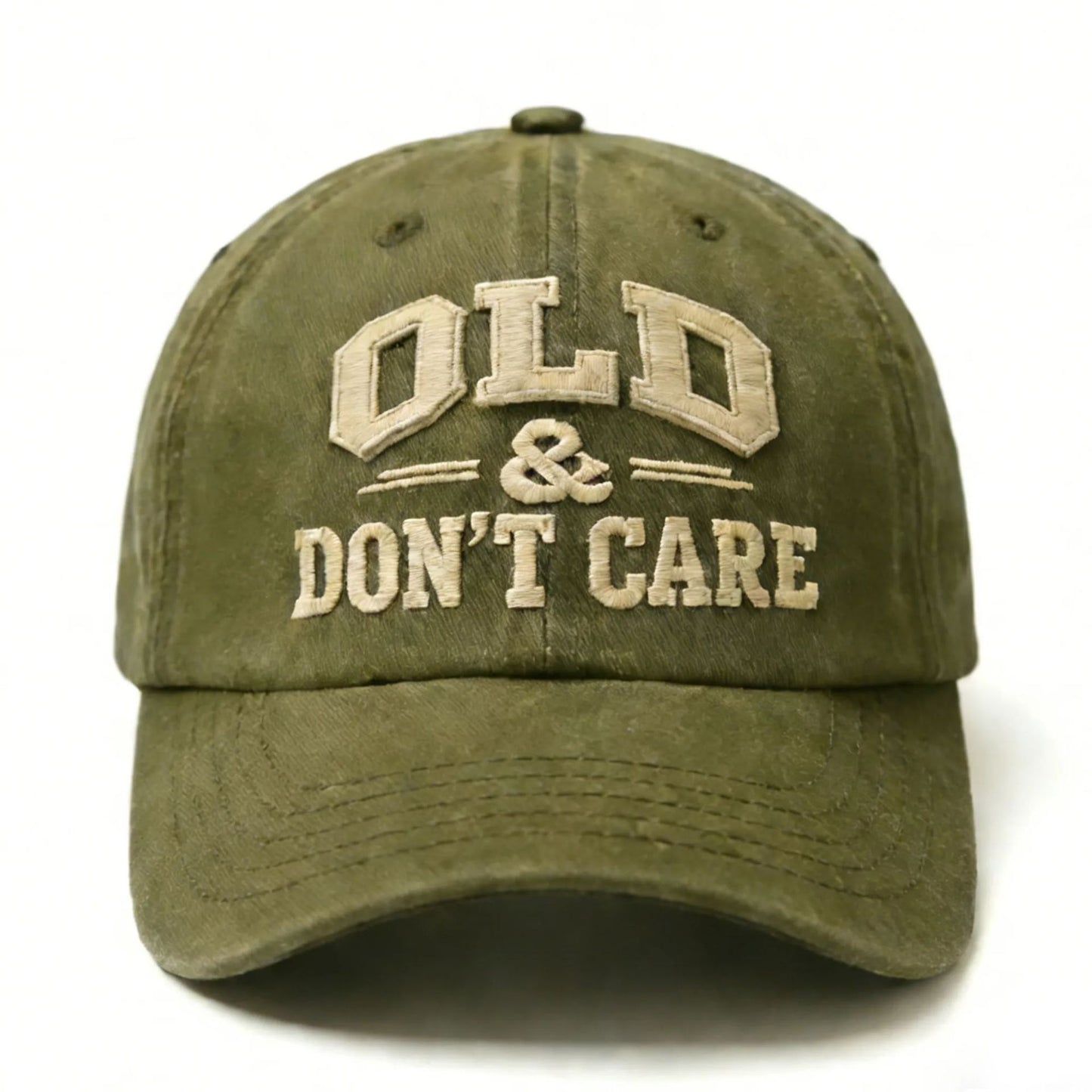 🔥Vintage Distressed"OLD & DON'T CARE"Cap