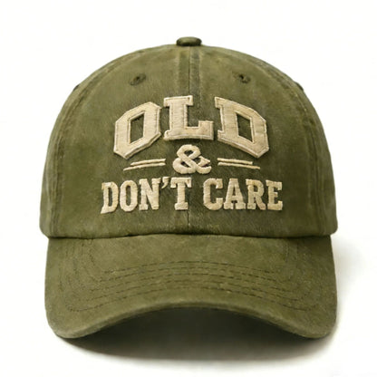 🔥Vintage Distressed"OLD & DON'T CARE"Cap