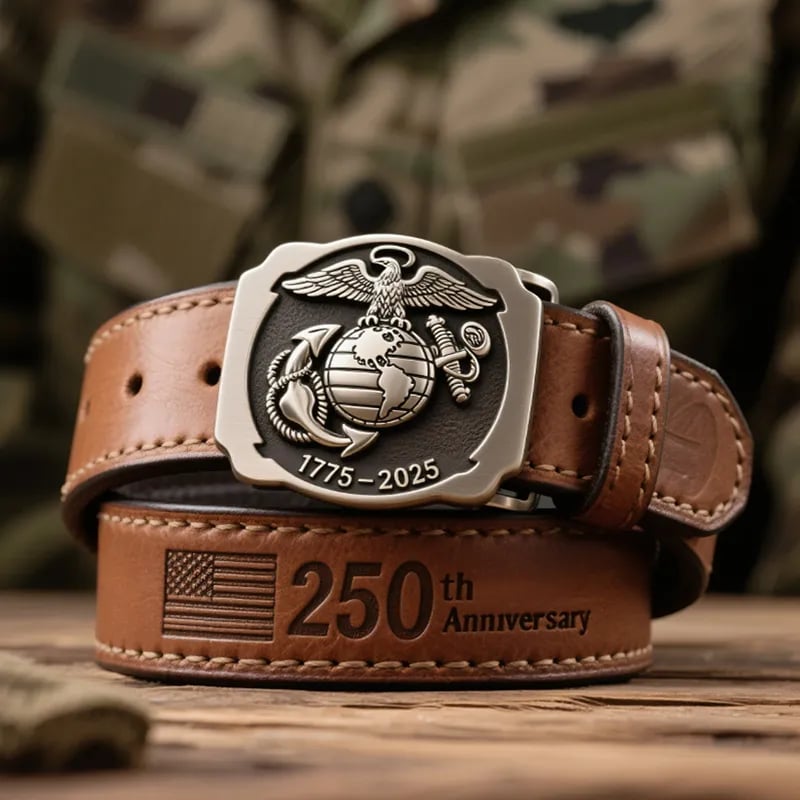 Anniversary Belt(belt strap features a detailed American flag)
