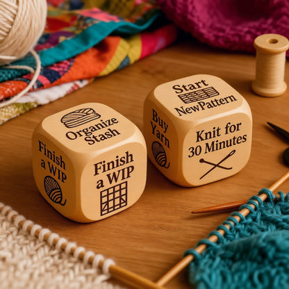 (🎁Last Day 49% OFF)😆🎲Quilter’s Decision Dice - Handcrafted Solid Wood