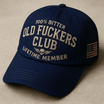 🧢 Old F*ckers Club - Vintage Cotton Baseball Cap