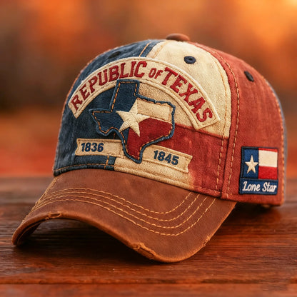 🔥LAST DAY 49% OFF -🤩"Lone Star Legacy" Texas Republic Cap