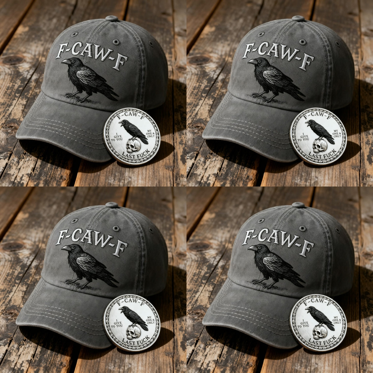 💥The F-CAW-F Hat — For Those Who Laugh at Life and Give Zero F*cks! 🎁Free Gifts: F-CAW-F coin