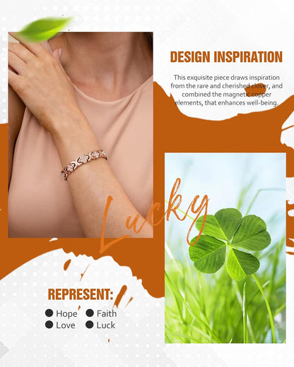 🔥Copper Bracelets for Women. Pure Copper Magnetic Bracelet with 3800 Gauss Effective Magnets