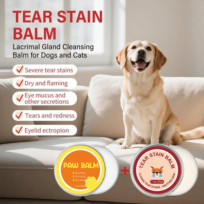 Pet Tear Stain Protection Cream & Brush Set