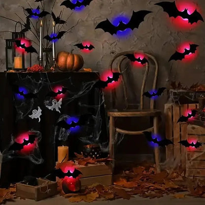 The Secret to a Next-Level Halloween-🎁3D Bat Design LED Decoration
