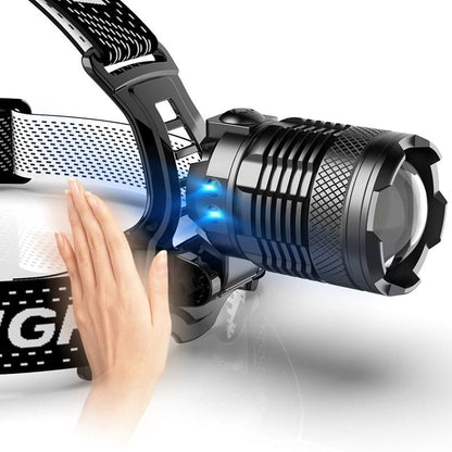 🔥HOT SALE 70% OFF✨150000 lumen rechargeable headlamp-60H long battery life detachable