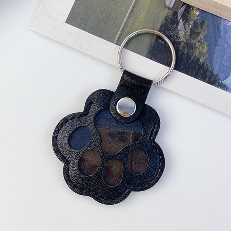 🐾Pet Paw Shaped Leather Keychain - Keep Them By Your Side✨