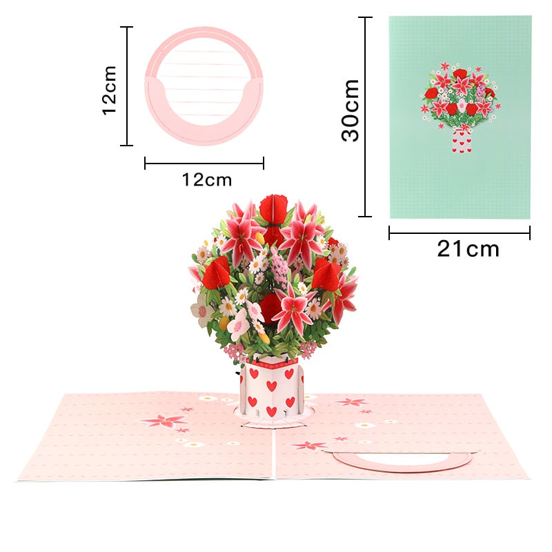 💌 Forever-Blooming 3D Flower Pop-Up Card | A Valentine’s Surprise She’ll Never Forget💖