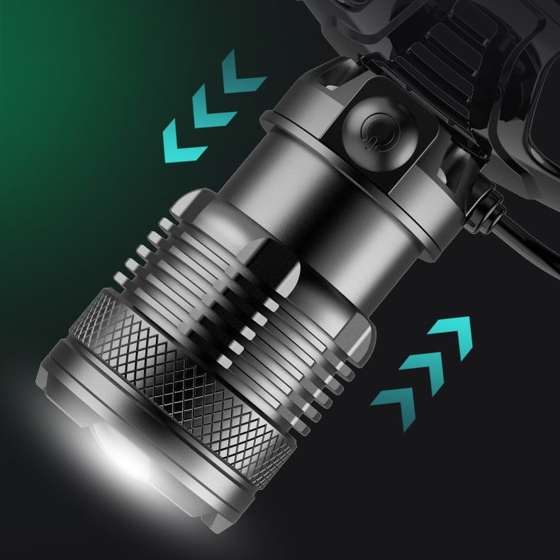 🔥HOT SALE 70% OFF✨150000 lumen rechargeable headlamp-60H long battery life detachable
