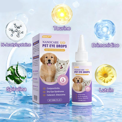 👩‍⚕️ ODALIT™ NanoCare Pet Eye Drops | Relieves Conjunctivitis, Dry Eyes, Cataracts, and Keratitis🐶