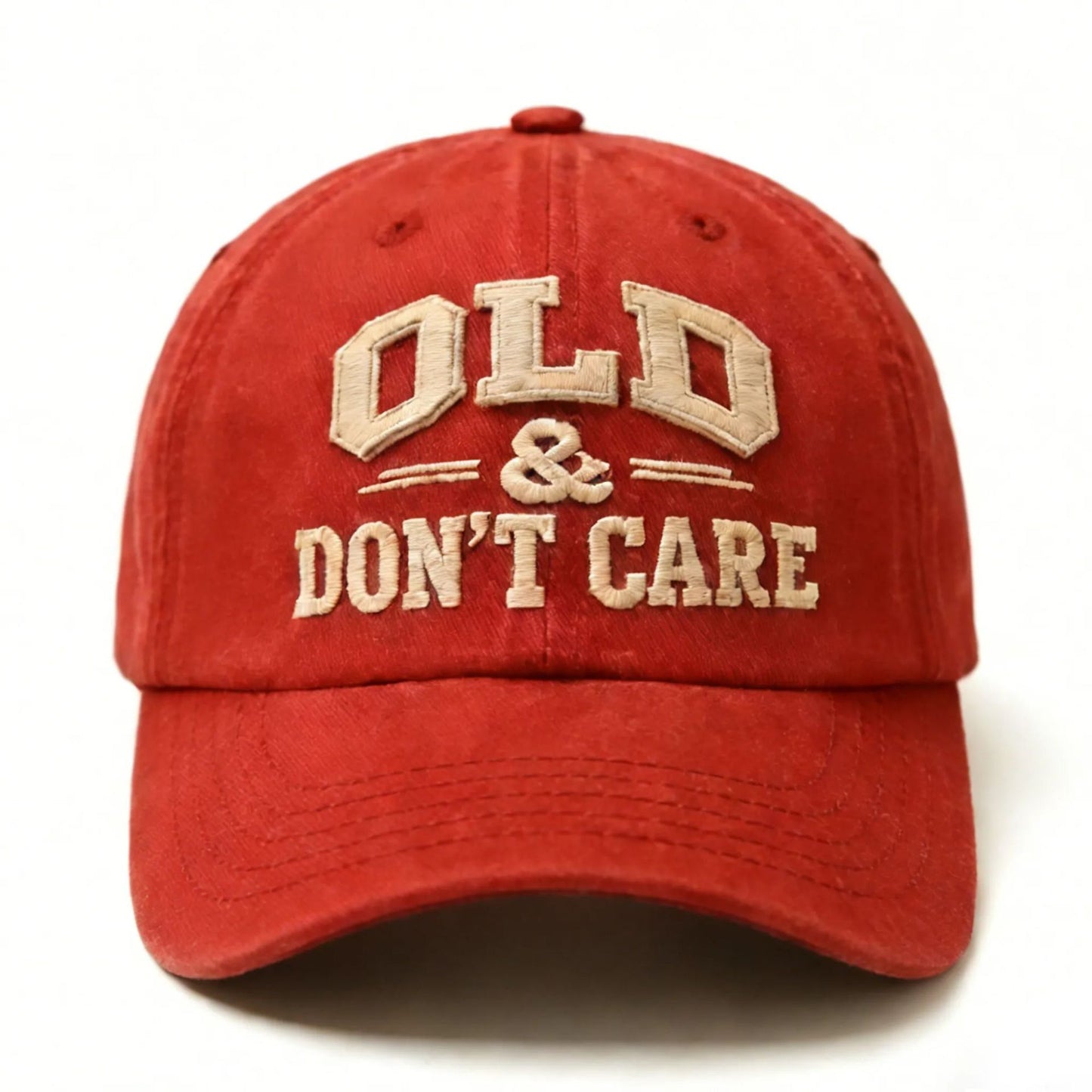 🔥Vintage Distressed"OLD & DON'T CARE"Cap