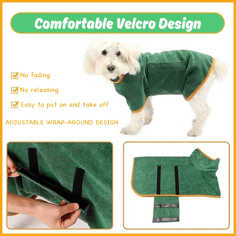 🐶🐾Super Absorbent Quick-drying Pet Dog Bathrobe