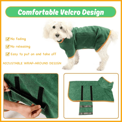 🐶🐾Super Absorbent Quick-drying Pet Dog Bathrobe