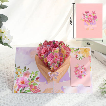 💌 Forever-Blooming 3D Flower Pop-Up Card | A Valentine’s Surprise She’ll Never Forget💖