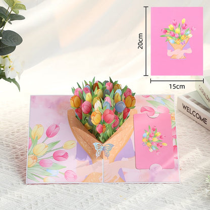 💌 Forever-Blooming 3D Flower Pop-Up Card | A Valentine’s Surprise She’ll Never Forget💖