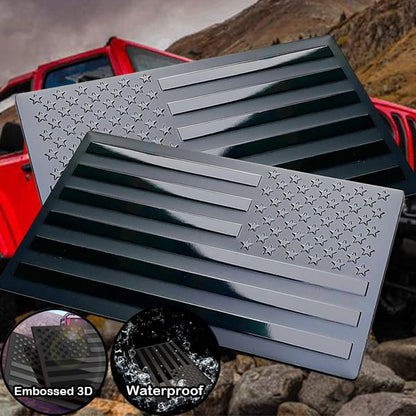 Last Day 49% OFF 🔥 3D All-Black American Flag Emblem Decal