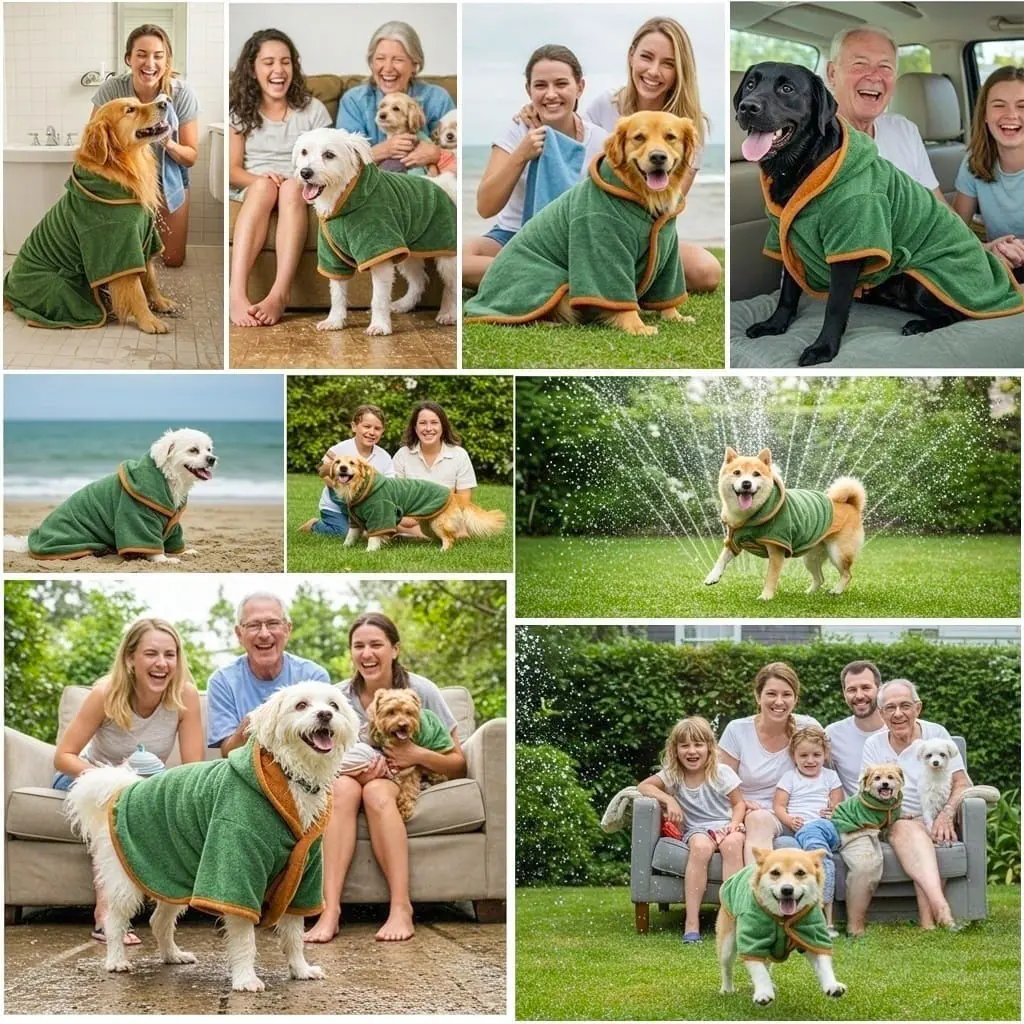 🐶🐾Super Absorbent Quick-drying Pet Dog Bathrobe