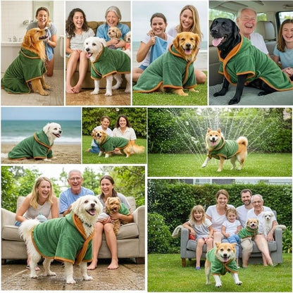 🐶🐾Super Absorbent Quick-drying Pet Dog Bathrobe