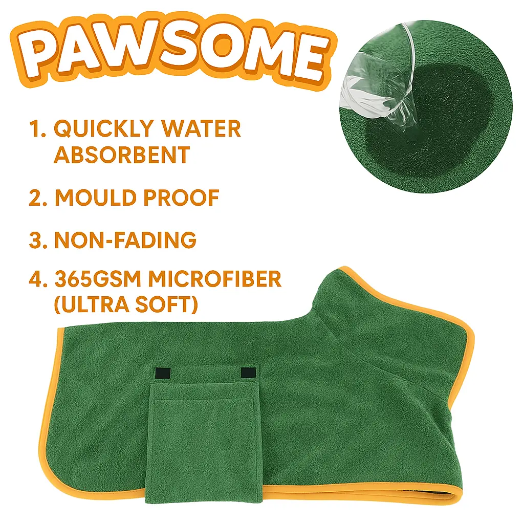 🐶🐾Super Absorbent Quick-drying Pet Dog Bathrobe
